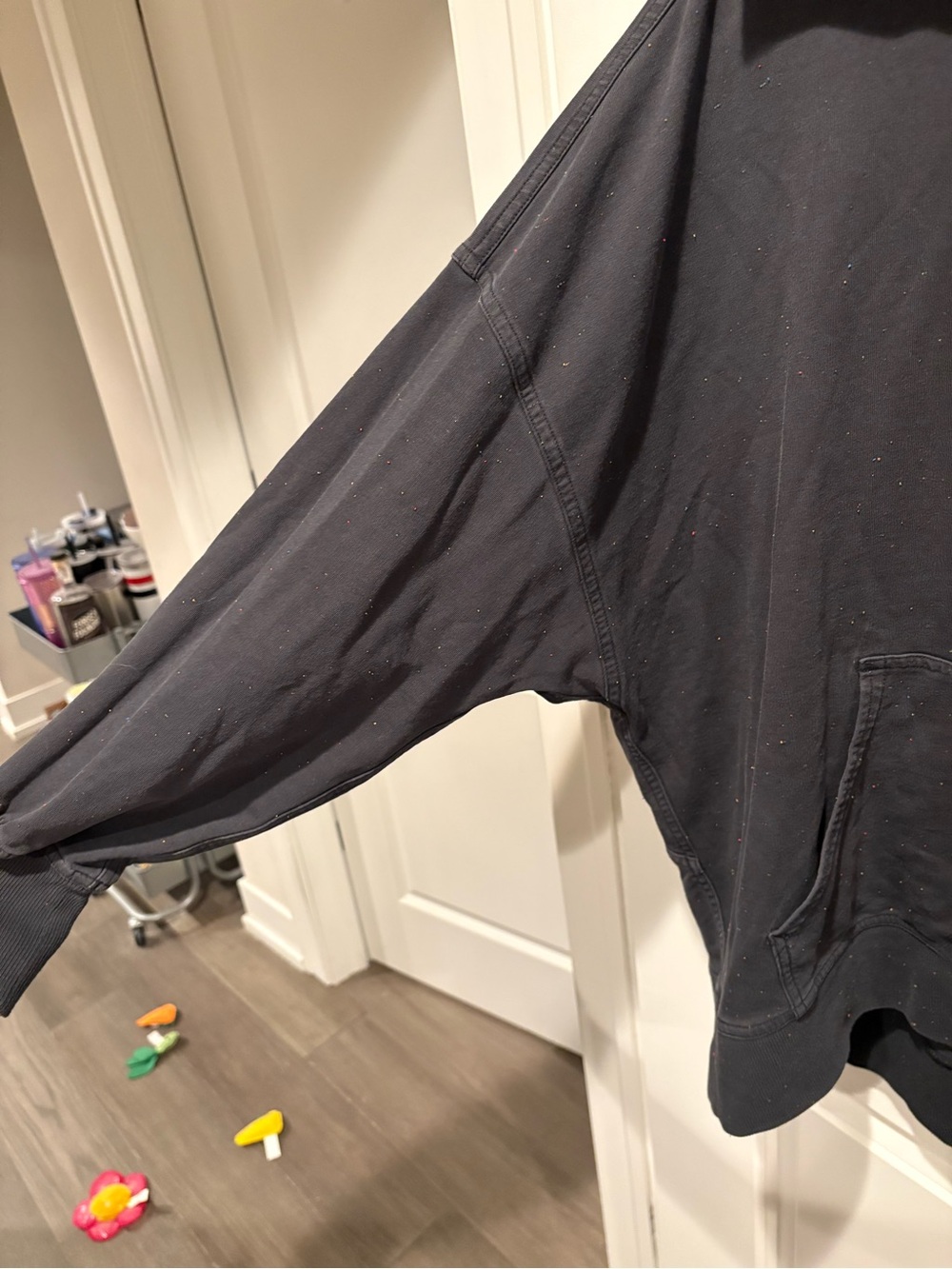 Lululemon LA Back in Action Hoodie in Black Confetti - Picture 6 of 9